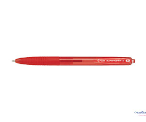 Długopis olejowy automatyczny PILOT SUPER GRIP czerwony BPGG-8R-F-RR