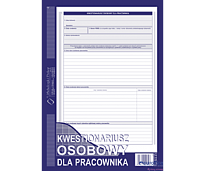 504-B1 Kwestionariusz osobowy dla pracownika (offset) Michalczyk i Prokop
