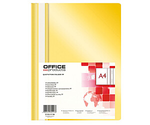 SKOROSZYT PLASTIKOWY OFFICE PRODUCTS A4 ŻÓŁTY