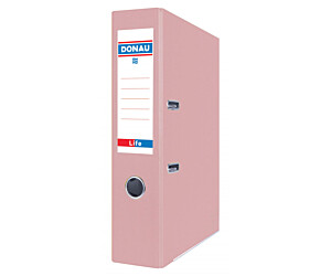 SEGREGATOR DONAU A4 75 MM LIFE PASTELOWY RÓŻOWY