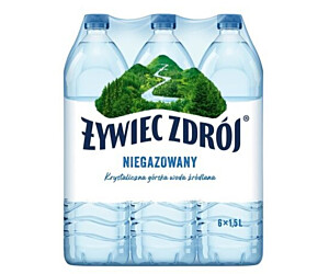 Woda ŻYWIEC ZDRÓJ 1.5l niegazowana zgrzewka 6 szt. KAUCJA 