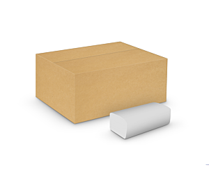 Ręczniki ZZ papierowe składane celuloza, 2 warstwy, biały, V-Fold 2800 listków (20szt) VELVET PROFESSIONAL No Name 5600049