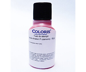 TUSZ DO TKANIN COLORIS 50G CZERWONY