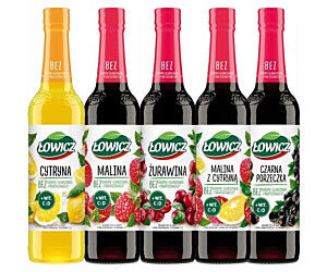 Syrop ŁOWICZ malina 400ml 1szt.