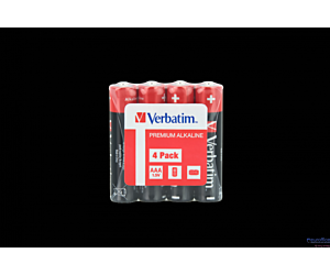 Baterie VERBATIM ALKALICZNE LR03 AAA SHRINK 4szt. 49500