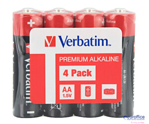 Baterie VERBATIM ALKALICZNE LR06 AA SHRINK 4szt. 49501