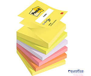 Bloczki 3M POST-IT Z-Notes 76x76mm neonowe 6x100k R330-NR FT510089939