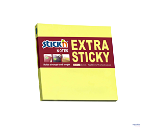 Notes samop. EXTRA STICKY 76x76 żółty neon 90 kart. 21670 MAPED