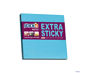 Notes samop. EXTRA STICKY 76x76 niebies. neon 90 kart. 21673 MAPED