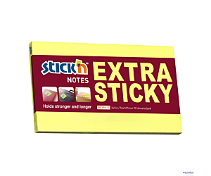 Notes sam.EXTRA STICKY 76X127 Żółty neon 90 kartek STICK_N 21674