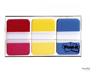Zakładki indeksujące POST-IT do archiwizacji (686-RYB), PP, silne, 38x25mm, 3x22 kart., mix kolorów
