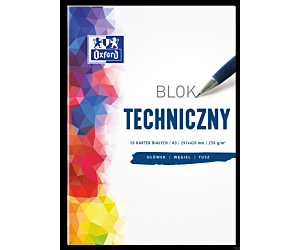 Blok techniczny OXFORD A3 10k 250G biały 400093232