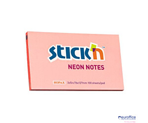 Bloczek STICK"N 127x76mm różowy neonowy 100k 21170 STICK"N