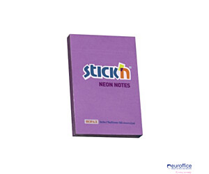 Bloczek STICK"N 76X51mm fioletowy neon 100k 21208 STICK"N