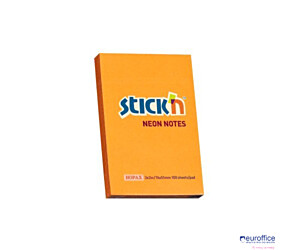 Bloczek STICK N 76x51mm pomarańczowy neon 100k 21160 STICK N