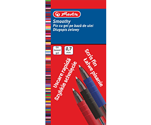 Długopis żelowy SMOOTHY 0,7 mm niebieski Herlitz 9476470
