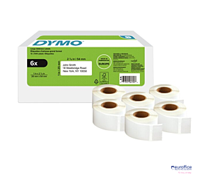 Etykieta na adres zwrotny - 25 x 54 mm, biała - VALUE PACK 6 szt 2177564 DYMO