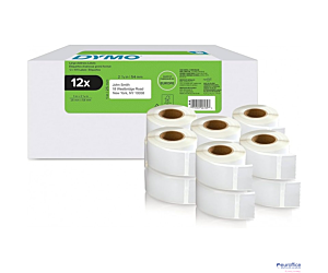 Etykieta na adres zwrotny - 25 x 54 mm, biała - VALUE PACK 12 szt. 2177563 DYMO
