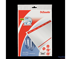 Etykiety do segregatorów 36x192mm(10x6) białe samop. ESSELTE 20823