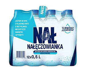 Woda NAŁĘCZOWIANKA niegazowana 0.5L butelka PET zgrzewka 12 szt. KAUCJA 
