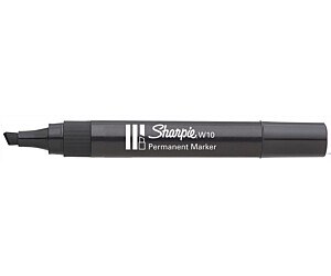 Marker permanentny W10 ścięty czarny SHARPIE SS0192654