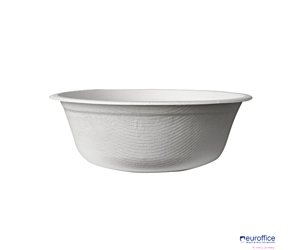 Miseczka z trzciny cukrowej 500ml, biała, op. 50 szt., 100% biodegradowalna  84590