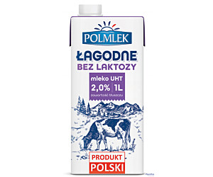 Mleko POLMLEK UHT bez laktozy 2% 1l
