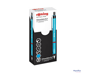 Ołówek automatyczny 2B, 0,7mm niebieski VISUCLICK ROTRING, 2088548