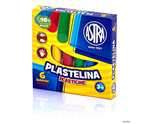 Plastelina Astra 6 kolorów, 83811905