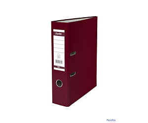 Segregator A4 80mm XXL bordowy, z szyną BANTEX 100551791