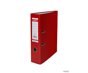 Segregator A4 80mm XXL czerwony, z szyną BANTEX 100551788