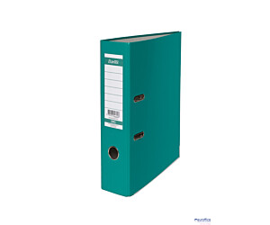 Segregator A4 80mm XXL turkusowy, z szyną BANTEX 100551794