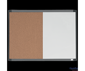Mała tabliczka CombiBoard 585x430mm, tablica suchościeralna biała i korkowa (pół na pół) Nobo 1903784