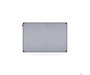 Tablica filcowa MEMOBE IDEA, Powierzchnia popielata, rama aluminiowa EDGE, 90X60 CM MITF090060.81.60.51