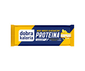 baton dobra kaloria PROTEINA 45g  o smaku lemon cheesecake z MCT 