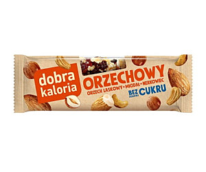 baton dobra kaloria ORZECHOWY orzech laskowy, migdał nerkowiec