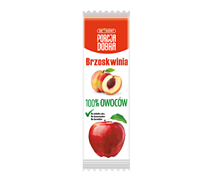 przekąska jabłkowo-brzoskwiniowa 16g !!!!!! Karton 24 SZT !!!!!! Porcja Dobra