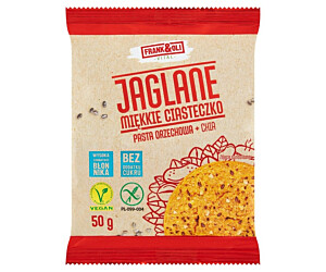 Frank & Oli Jaglane miękkie ciasteczko pasta orzechowa + chia 50 g