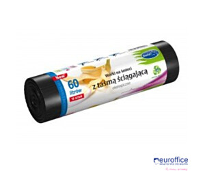 Worki na śmieci ekologiczne 60L 10szt. z taśmą (LDPE) STELLA WNS-4256