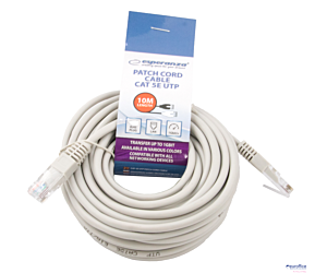 Kabel UTP CAT 5E PATCHCORD 10m szary EB277E ESPERANZA