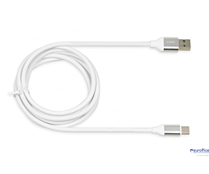 Kabel do transferu danych i zasilania USB 2w1 TYP C biały 1