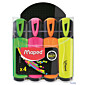 Zakreślacz FLUO PEPS mix kolorów 4szt etui z zawieszką MAPED 742547